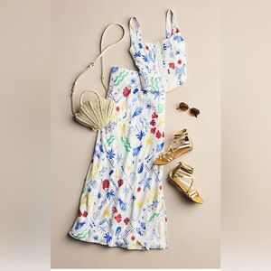Kohls SO Marine Print Two Piece Skirt Set SZ XL